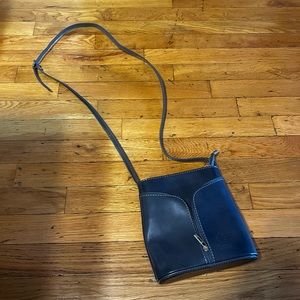 Blue Vera Pelle Handbag - Straight from Italy!